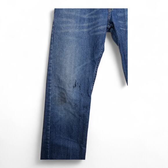 LEVI'S 514 Jeans Slim Straight Zip Fly 2008 Made In Mexico STAINED W30 L30 - Picture 5 of 13